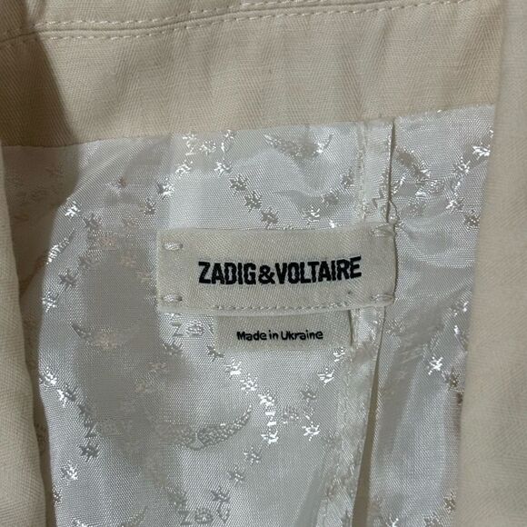 Zadig & Voltaire Blazer Linen Blend Size 36 / S - Picture 6 of 8